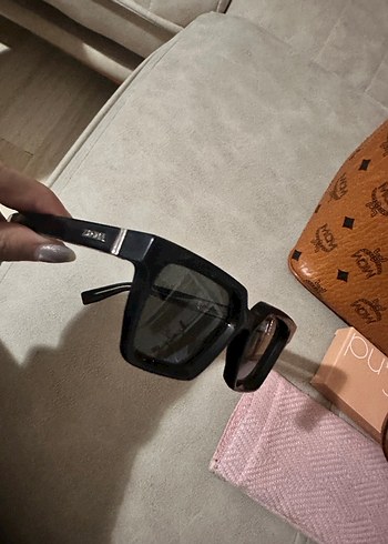 Siyah Parlak zegna Kadın Güneş Gözlüğü - Görsel 3