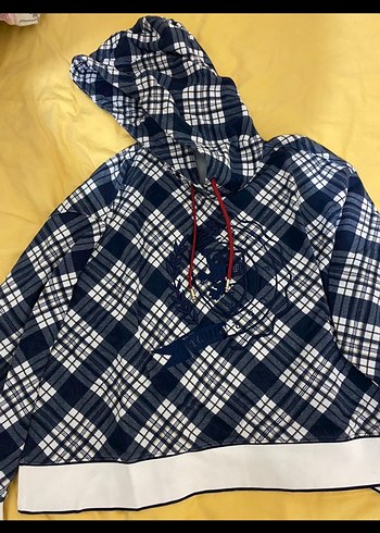 Tommy Hilfiger Orijinal Kadın Kapüşonlu  Sweatshirt - Görsel 3