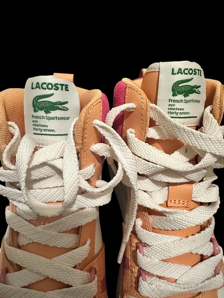 Lacoste Orijinal Sneaker  Peach & Pink Özel Renk  Sıfır Ürün - Görsel 5