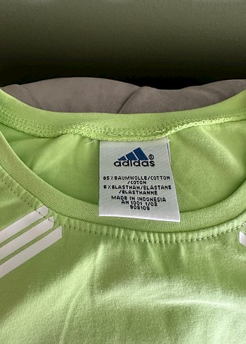 Adidas Yeşil Uzun Kollu Likralı Tişört - Görsel 3