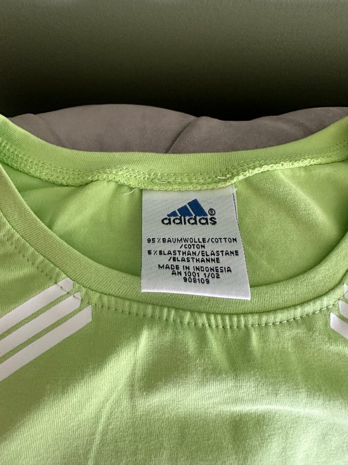 Adidas Yeşil Uzun Kollu Likralı Tişört - Görsel 3