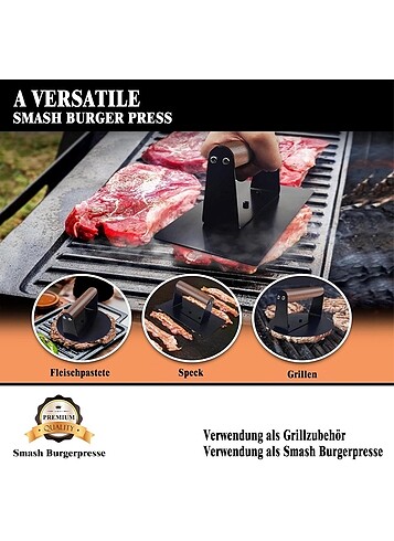 Beden Hamburger pressi paslanmaz Çelik ikili