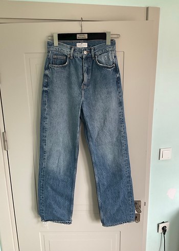 Gri Mavi Kadın Denim Pantolon - Görsel 2