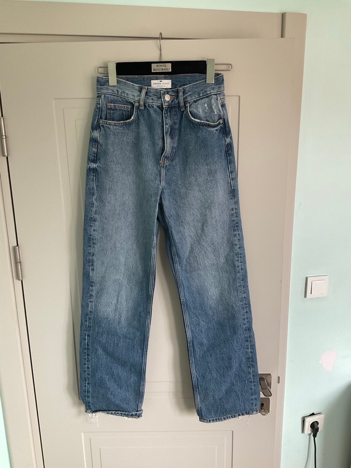 Gri Mavi Kadın Denim Pantolon - Görsel 2