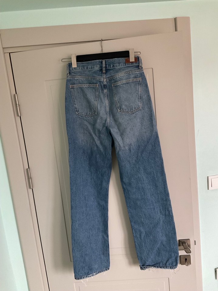 Gri Mavi Kadın Denim Pantolon - Görsel 5