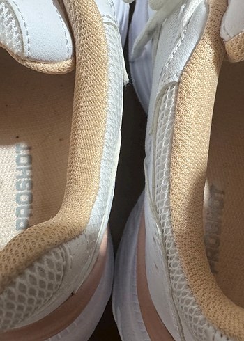 Beyaz Bağcıklı Kadın Spor Ayakkabı - Görsel 3