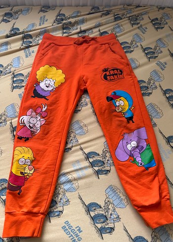 Erkek Siyah Baskılı Rahat Kesim Eşofman - Görsel 2