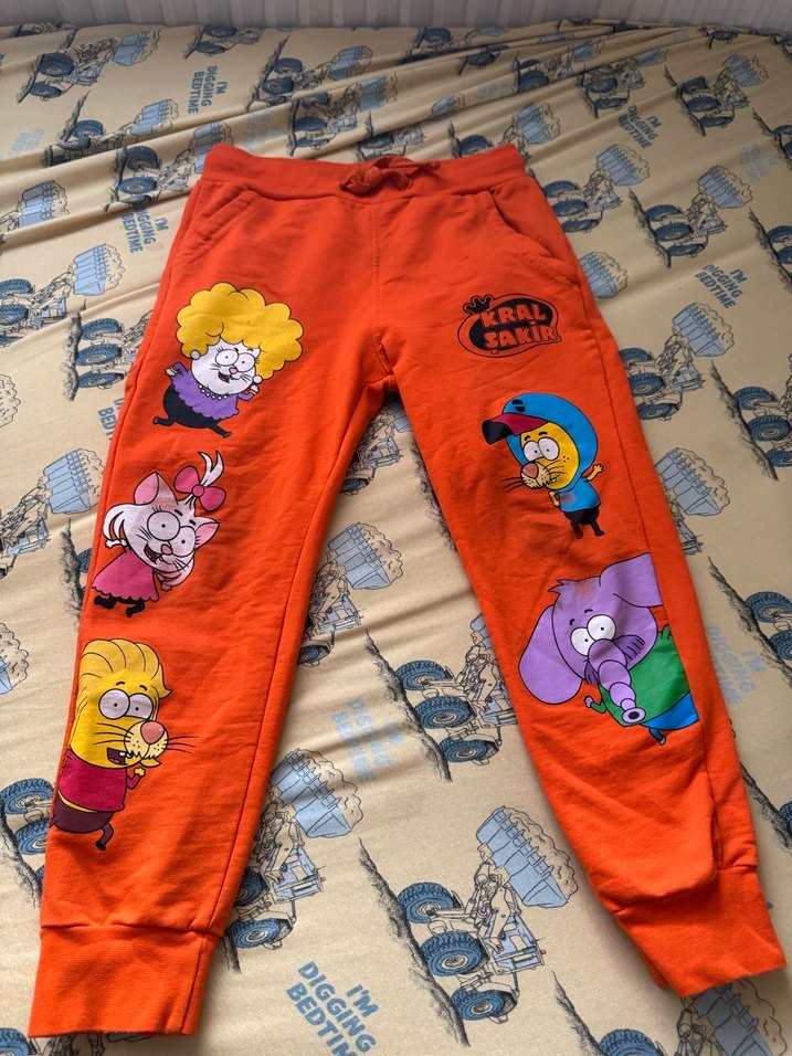 Erkek Siyah Baskılı Rahat Kesim Eşofman - Görsel 2