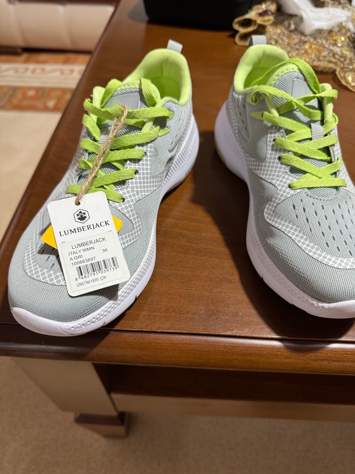 Gri Spor Kadın Sneakers - Görsel 3