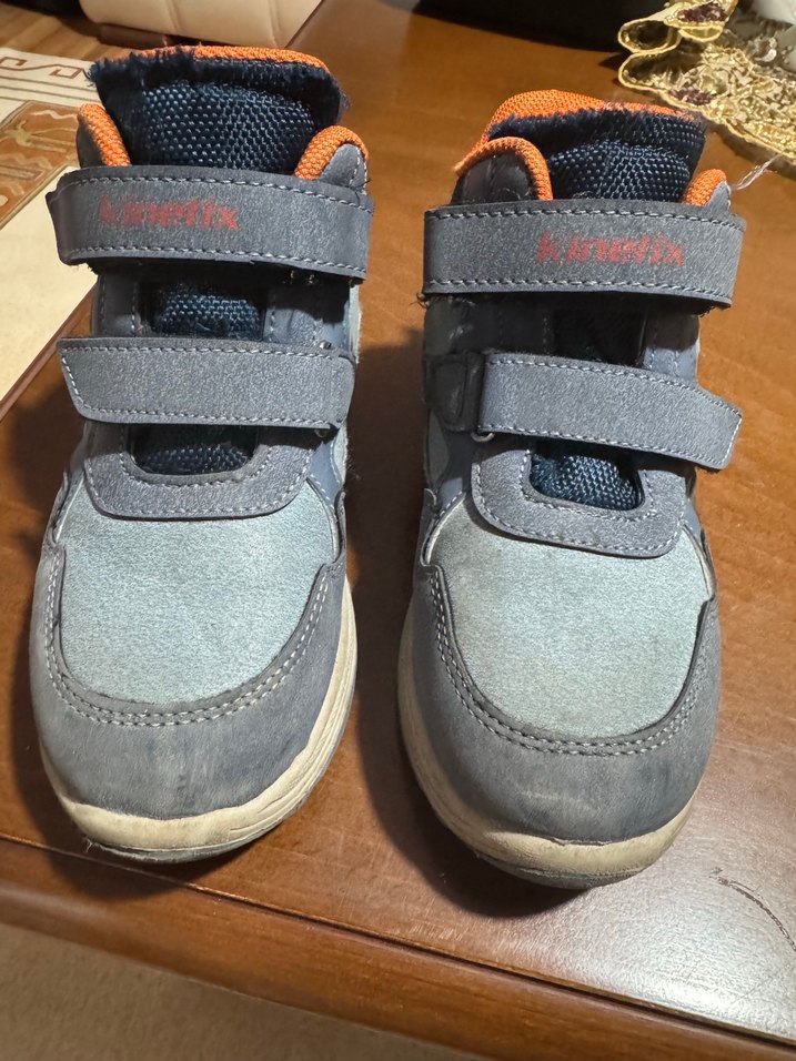 Gri Erkek Çocuk Cırt Cırtlı Bot - Görsel 2