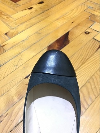 39 Beden siyah Renk Nine West Siyah Deri-Süet Babet