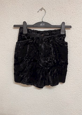 Kadife Vintage Kışlık Şort XXS/XS 