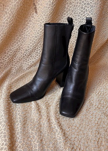 38 Beden Zara Hakiki Deri Bot 38 