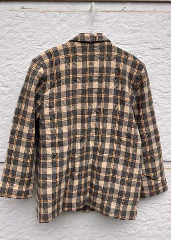 American Vintage Vintage Ekoseli Blazer Ceket 40