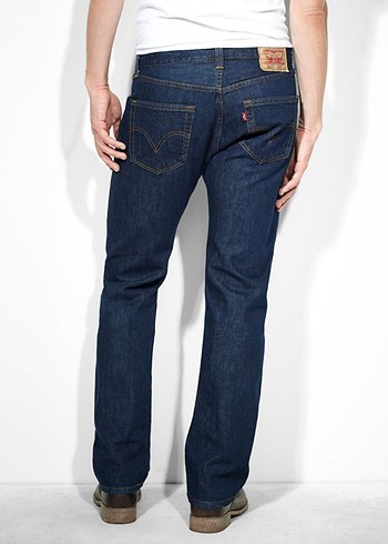 34 Beden lacivert Renk Erkek Lacivert Regular Fit Denim Jean