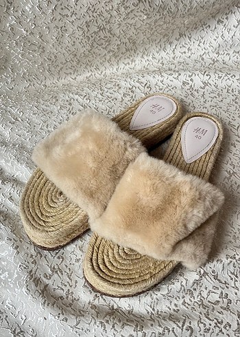 Bej Kürklü Bohem Kadın Terlik - Görsel 6