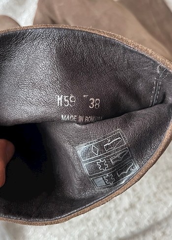 Kahverengi Süet Kadın Çizme - Görsel 8