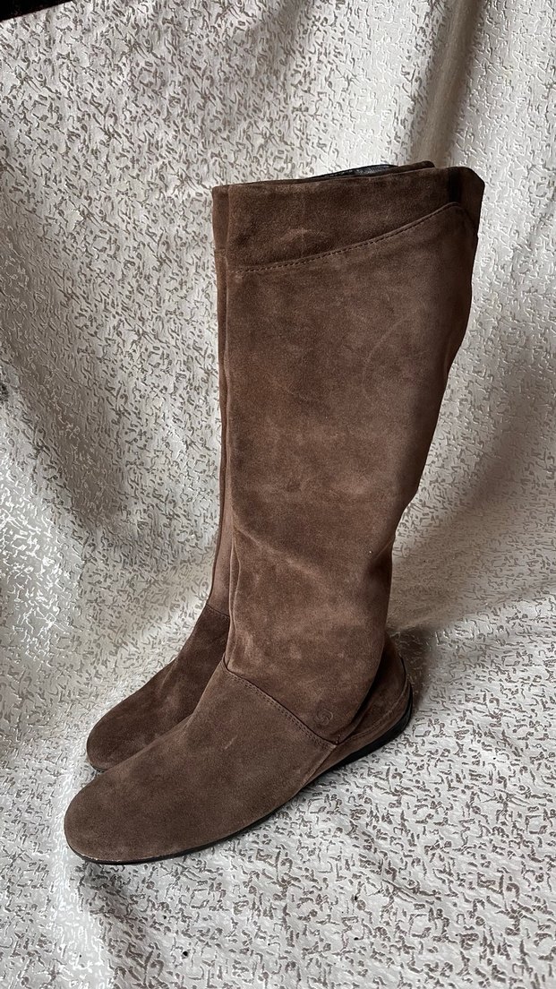 Kahverengi Süet Kadın Çizme - Görsel 5