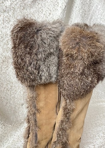 COACH Hakiki Süet Deri Çizme 37  - Görsel 6