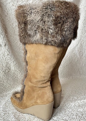 COACH Hakiki Süet Deri Çizme 37  - Görsel 3