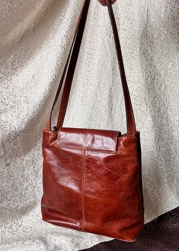 Hakiki Deri Vintage Kol Çantası - Görsel 7