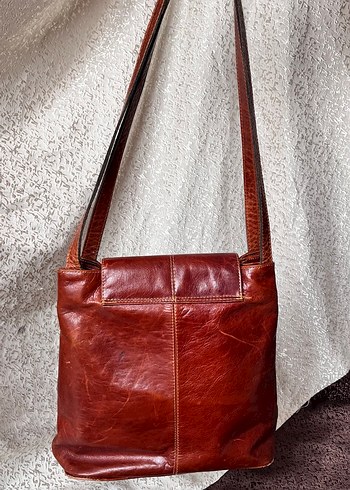 Hakiki Deri Vintage Kol Çantası - Görsel 5