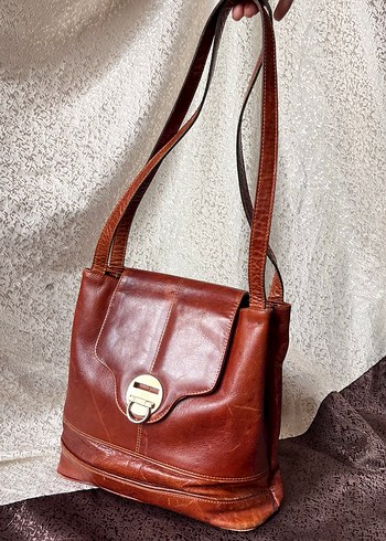 Hakiki Deri Vintage Kol Çantası - Görsel 3