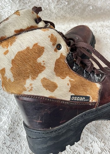 Kahverengi Kürklü Bohem Tarzı Kadın Bot - Görsel 10