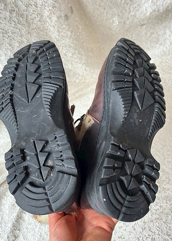 Kahverengi Kürklü Bohem Tarzı Kadın Bot - Görsel 8