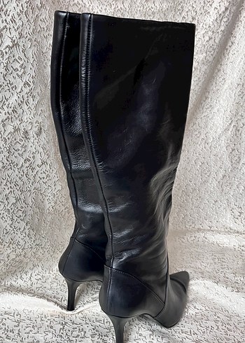 Mango Hakiki Deri Çizme 38  - Görsel 8