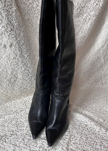 Mango Hakiki Deri Çizme 38  - Görsel 3