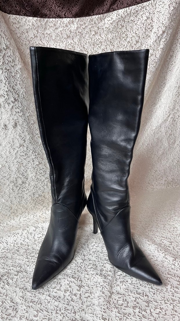 Mango Hakiki Deri Çizme 38  - Görsel 5