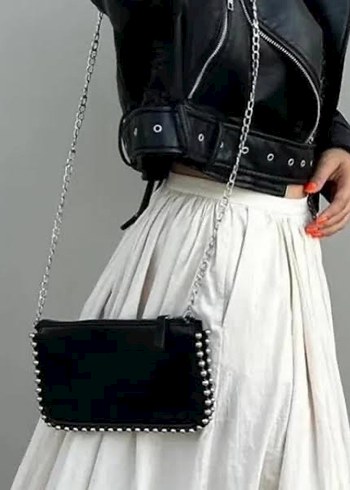 Zara Zımbalı Çanta  - Görsel 4