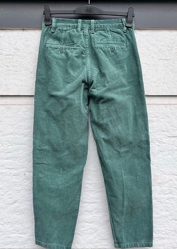 Erkek Yeşil Süet Düğmeli Pantolon - Görsel 5