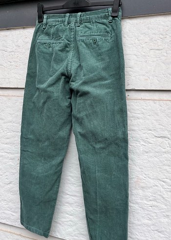 Erkek Yeşil Süet Düğmeli Pantolon - Görsel 6