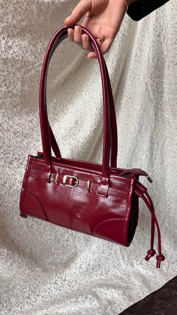 Suni Kılçıllı Deri Omuz Çantası  - Görsel 3