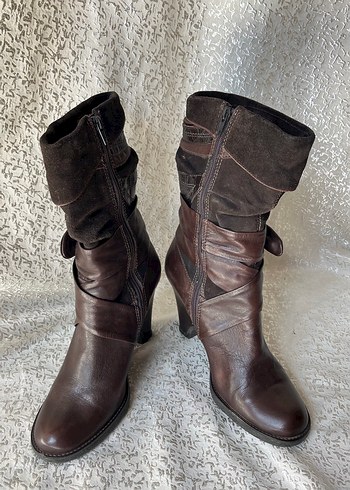 American Vintage Hakiki Deri Vintage Y2k Cizme 39
