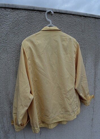 xl Beden altın Renk Vintage Bomber Ceket /Blazer Ceket 