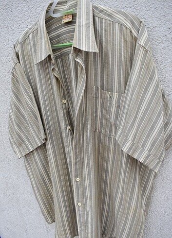 xxl Beden Vintage Oversize Yazlık Gömlek 