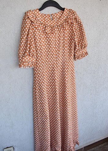 American Vintage Vintage 90'S Uzun Fırfır Detaylı Elbise SM beden ????