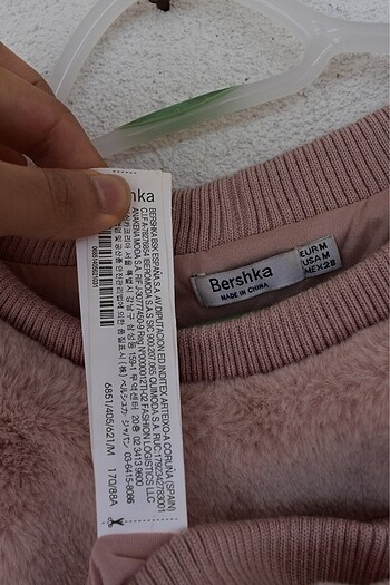 Bershka Bershka Pudra Renk Peluş Sweatshirt M ????