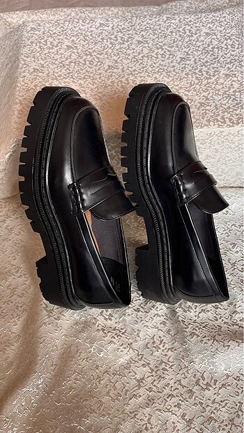 37 Beden H&M Kalın Tabanlı Loafer 37 ????