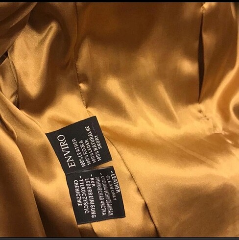 38 Beden Taşlama deri blazer
