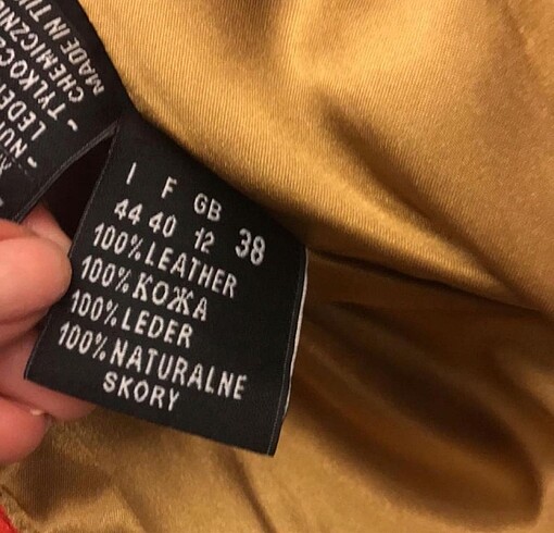 38 Beden camel Renk Taşlama deri blazer