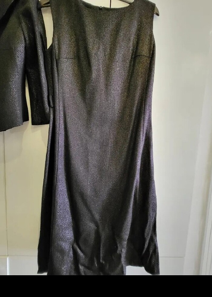 Ceketli midi elbise - Görsel 3