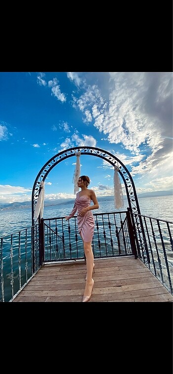 Diğer Keikei marka Pembe Abiye Elbise