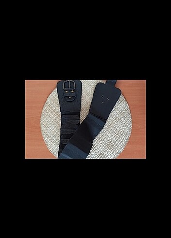 American Vintage VİNTAGE SİYAH SUNİ DERİ BEL KEMER