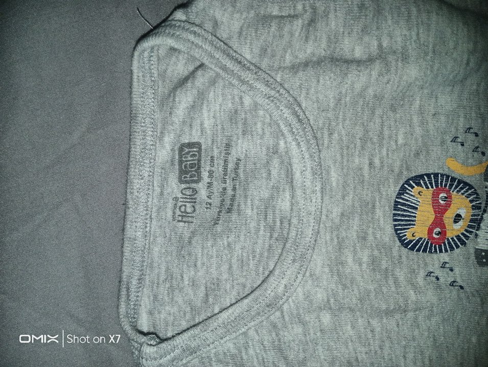 Gri Erkek Bebek Kolsuz Body - Görsel 2