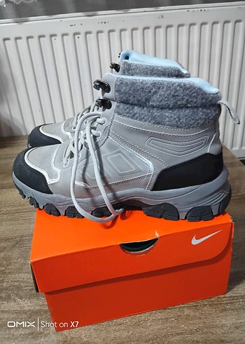 Gri Outdoor Erkek Botları Velcro Detaylı - Görsel 2