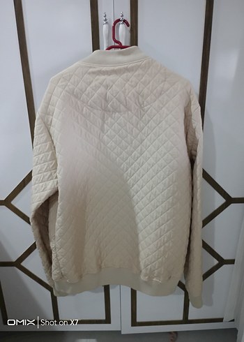 Bej Erkek Kapitone Fermuarlı Ceket - Görsel 3